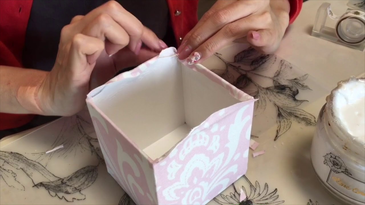 カルトナージュ：ペンスタンドの作り方