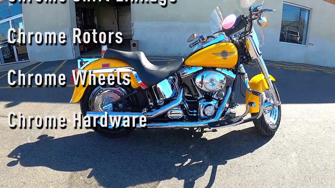 Chrome Upgrades on Fatboy Completed - Barb's H-D