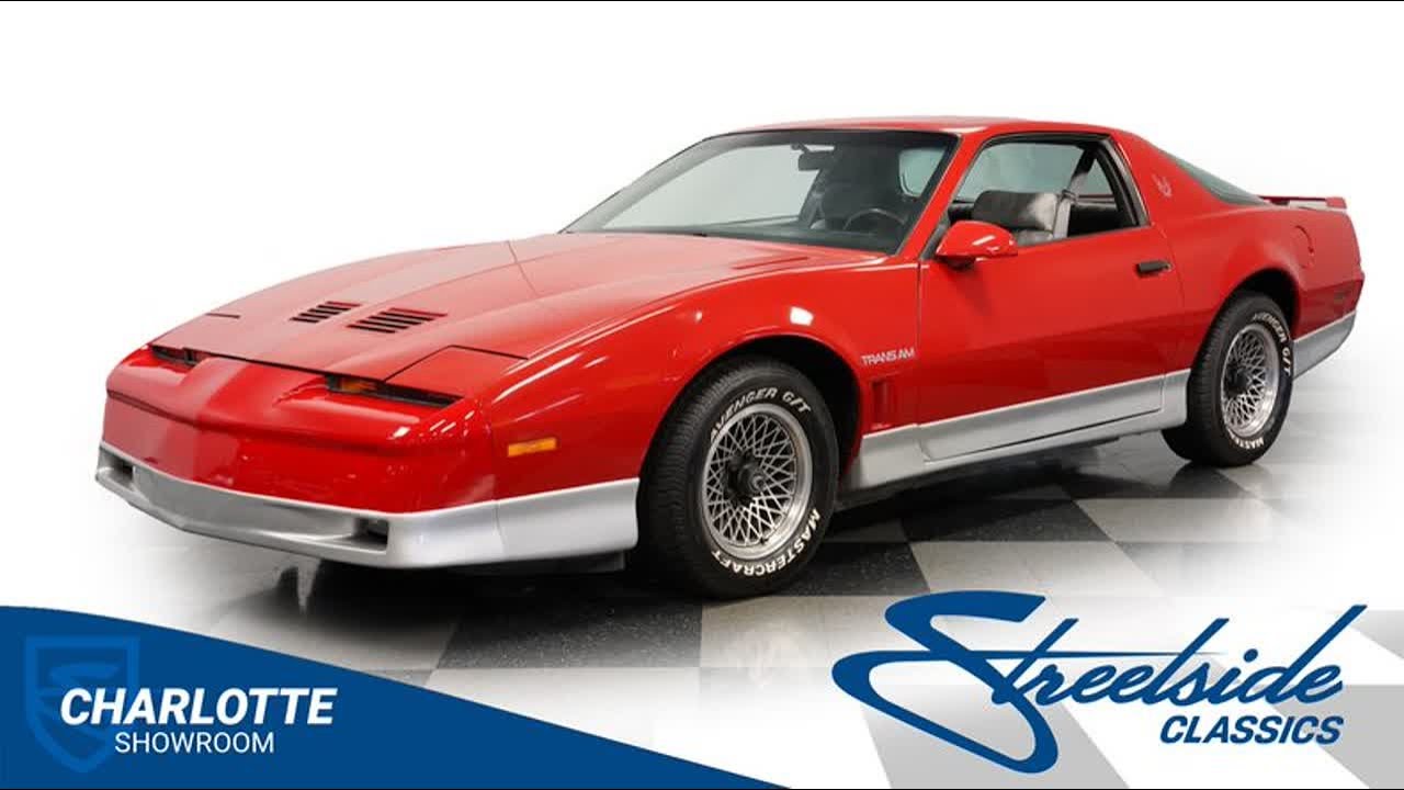 1985 Pontiac Firebird Trans Am 8965-CHA for sale | Charlotte, Atlanta, Dallas, Tampa, Phoenix, ...