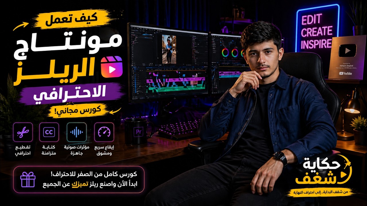 كيف تعمل مونتاج الريلز الاحترافي | كورس مجاني!