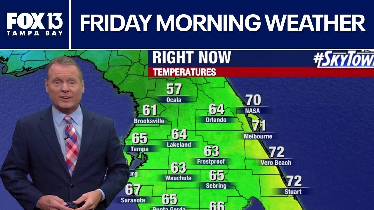 Погода в Тампе | Прогноз на утро пятницы