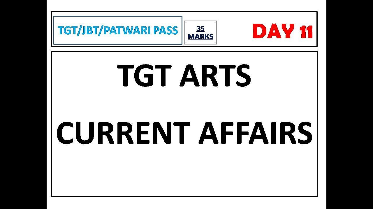 DAY 11 HPRCA TGT ARTS CURRENT AFFAIRS QUESTIONS 2026