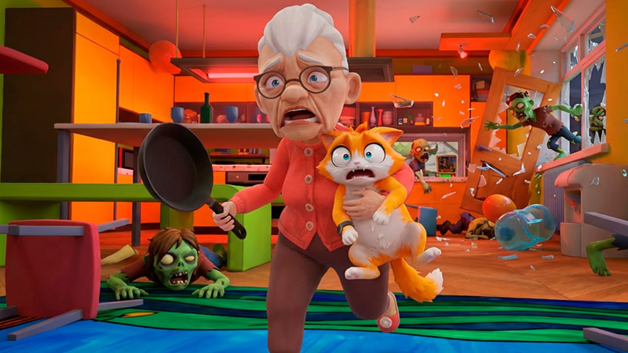 ¡DEBO PROTEGER A LA ABUELA DE LOS ZOMBIS EN I AM CAT!
