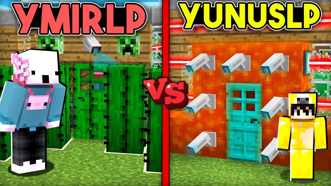 Minecraft'ta YunusLP G&uuml;venli Evi VS YmirLP G&uuml;venli Evi!!