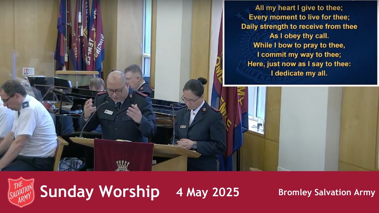 Bromley Temple Salvation Army - When the Risen Christ Meets us Again - Sunday 4th May, 2025.