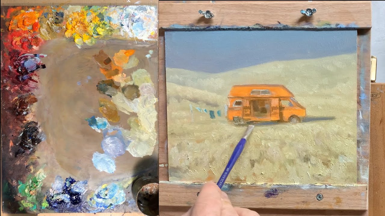 Painting from a photograph, interpreting a reference narrated oil painting demo - Aleksey Vaynshteyn