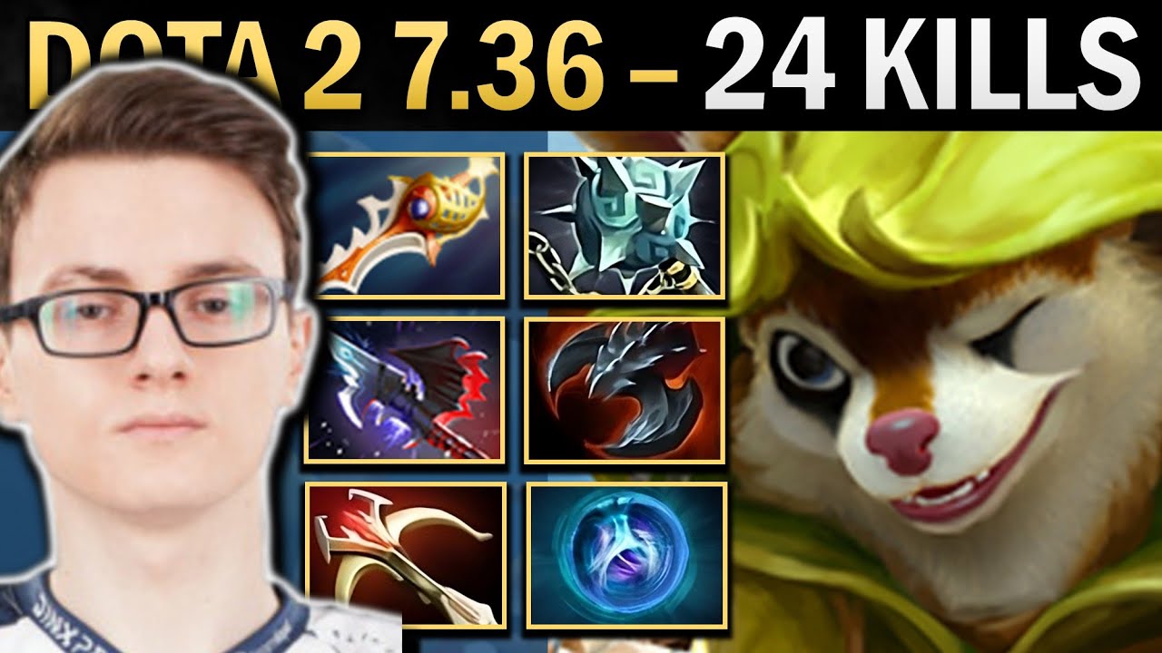 Hoodwink Gameplay Miracle с 24 убийствами и Rapier — Dota 2 7.36