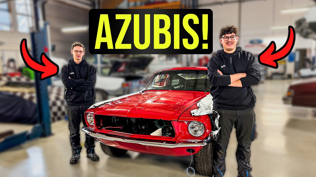 AZUBIS f&uuml;hren EIGENE Restaurierung durch! Ford Mustang 1967 Fastback