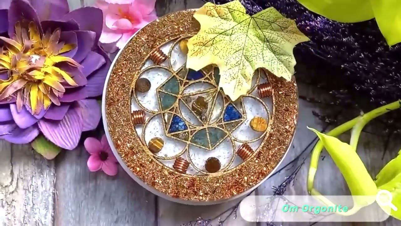 Azeztulite & Copper Coaster for Powerful Energy Cleansing
