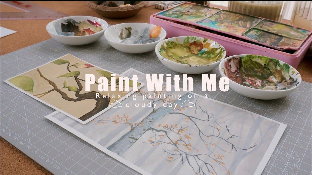 Paint With Me🧚🏼‍♀️relaxing and chill painting process