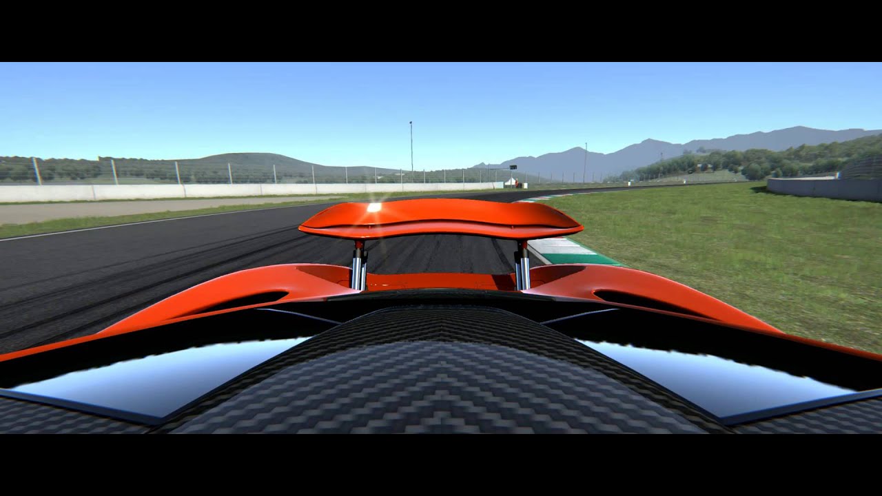 Assetto Corsa - Mclaren P1 spoiler animation @Mugello