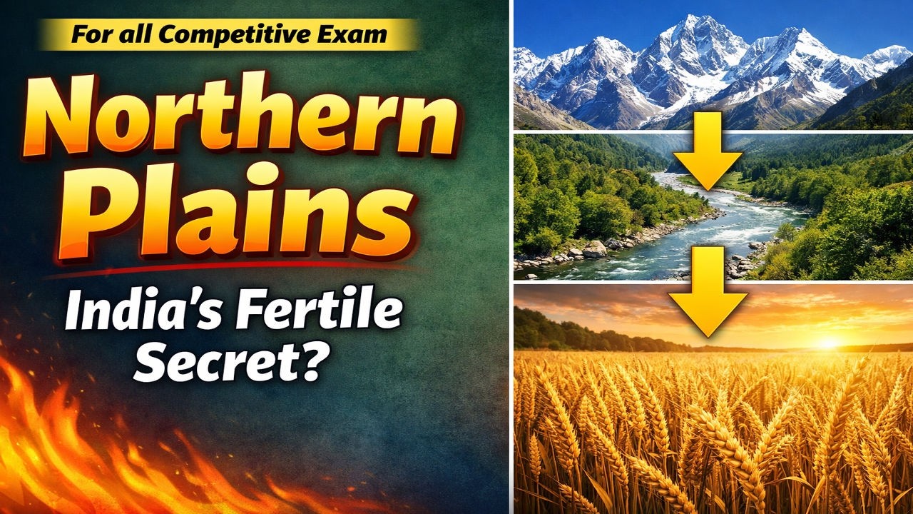 Northern Plains of India | Full Notes | Bhabar, Terai, Bhangar & Khadar | GS Samjho | Geography