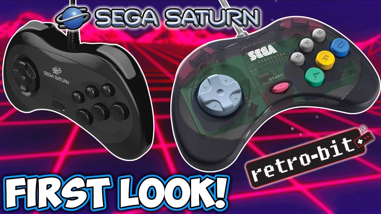 FIRST LOOK! New Official Sega Saturn Controllers From Retro-Bit!