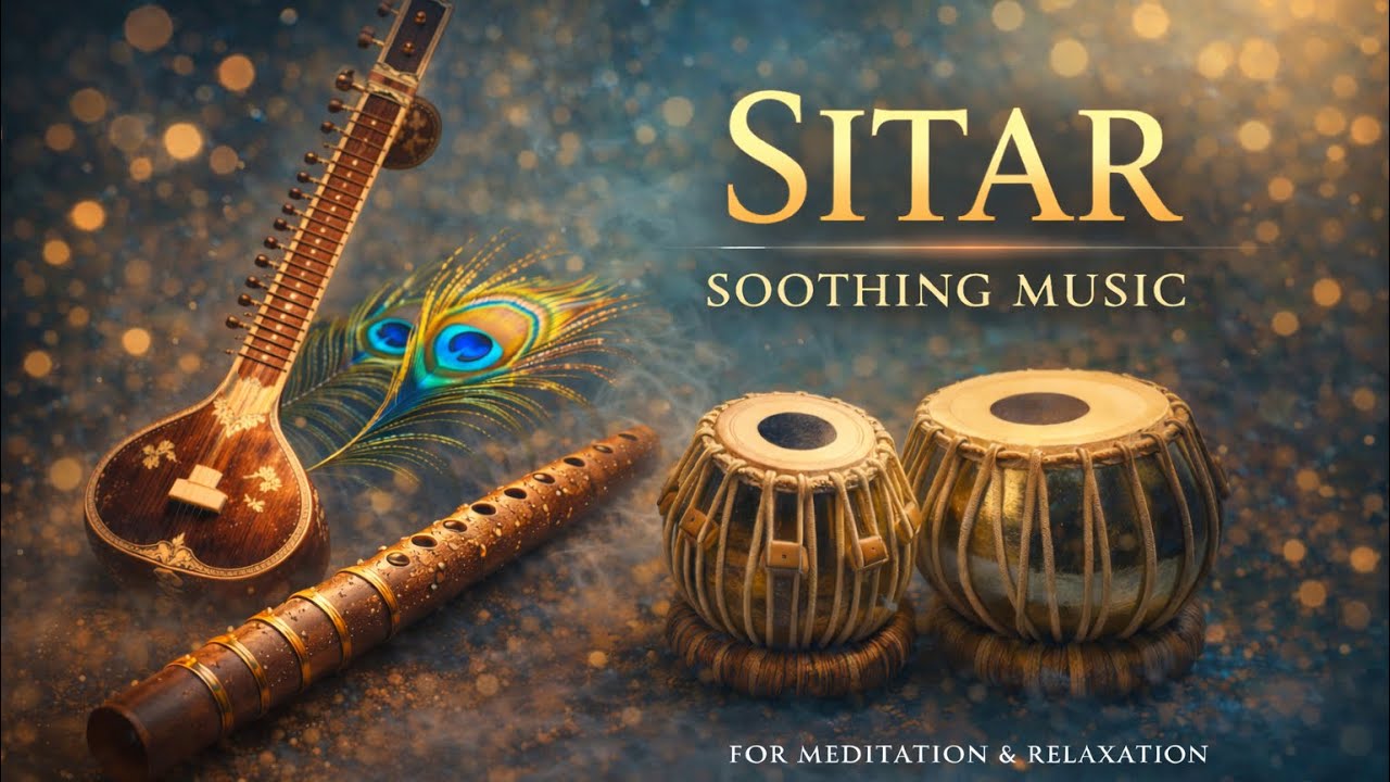 Indian Classical Meditation Music – Sitar, Bansuri & Tabla Relaxing Sounds