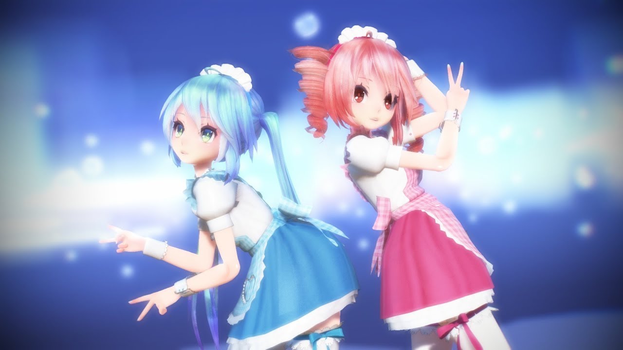 [MMD] Dive to Blue [Miku・Teto]