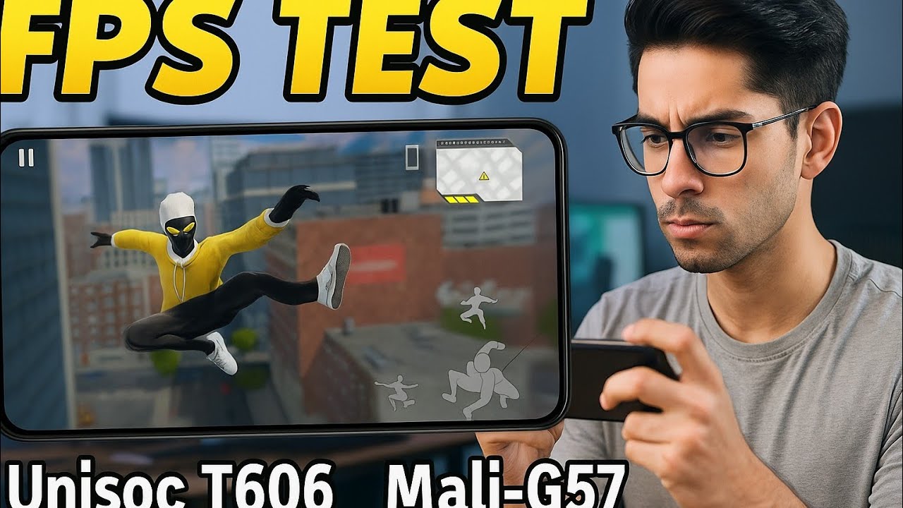 Spider Fuser FPS Test | Unisoc T606 + Mali-G57 Gaming Performance