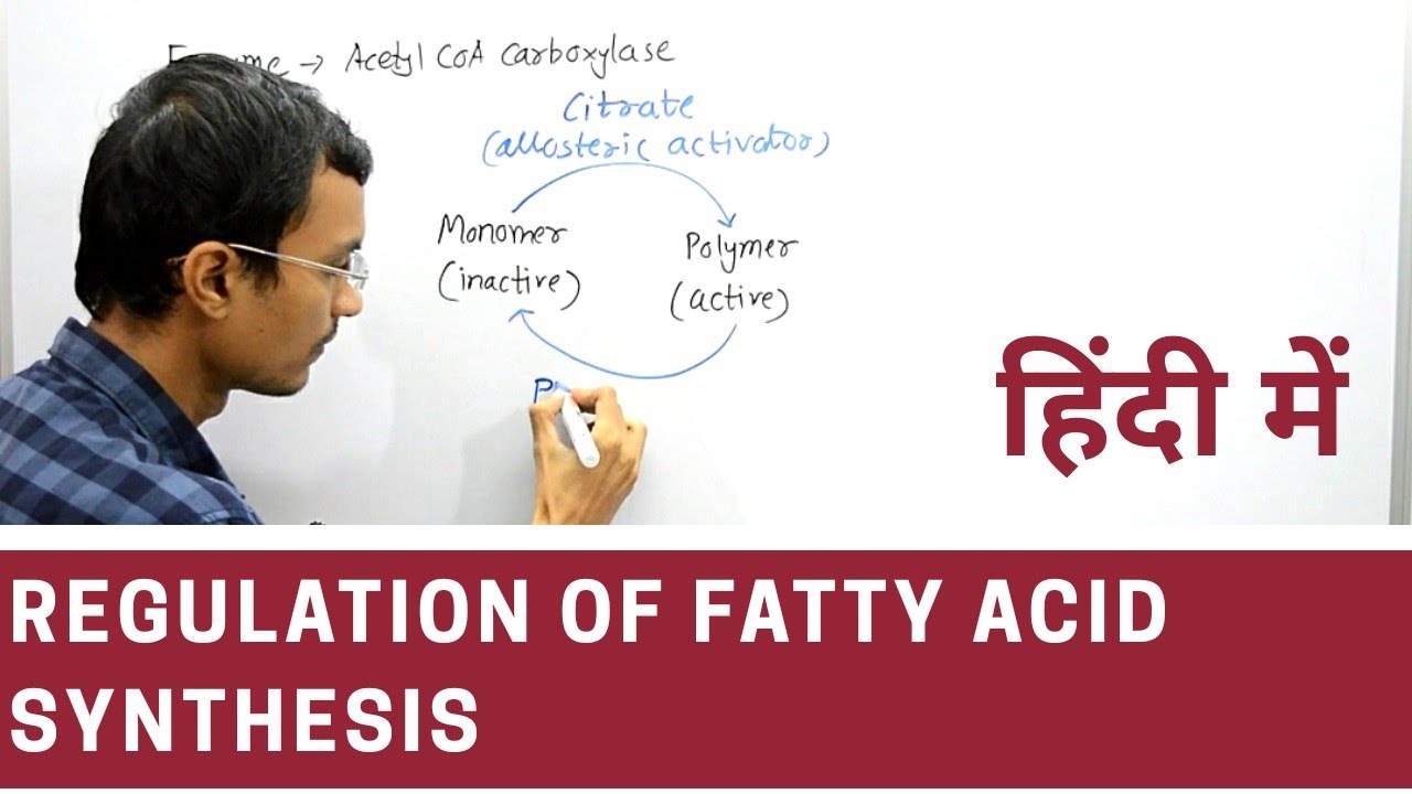 Regulation of Fatty acid synthesis in Hindi