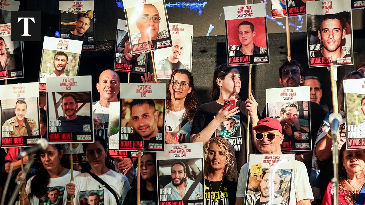 Emotions Run High In Tel Aviv As Families Congregate In Hostage Square