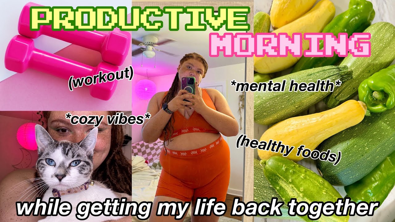 MORNING ROUTINE✨ while getting my life back together *workout, cooking, mental health chats*