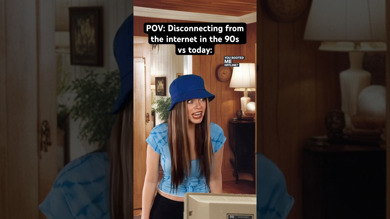 POV: Disconnecting from the internet in the 90s vs today. 