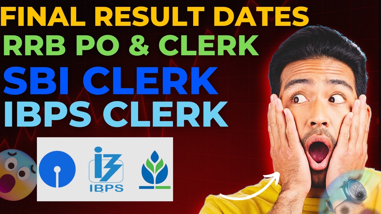 RRB PO AND CLERK FINAL RESULT | SBI CLERK FINAL RESULT | IBPS CLERK FINAL RESULT | #rrbpo #sbiclerk