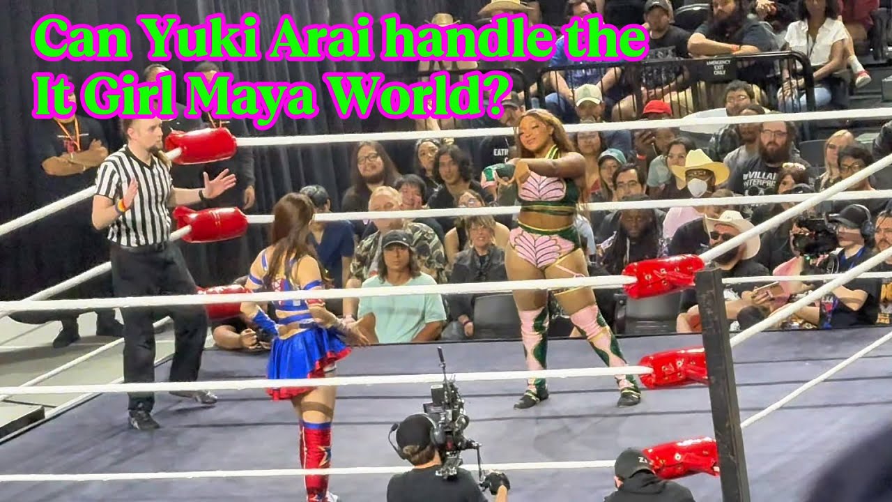 Maya World vs Yuki Arai in TJPW Dallas, Texas #womenswrestling #independentwrestling #joshipuroresu
