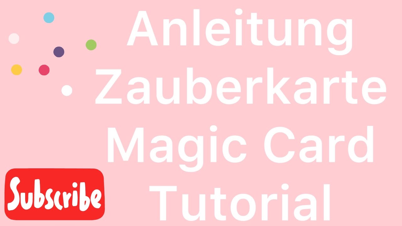Zauberkarte Magic Card DIY Tutorial Lockdown Tag 52