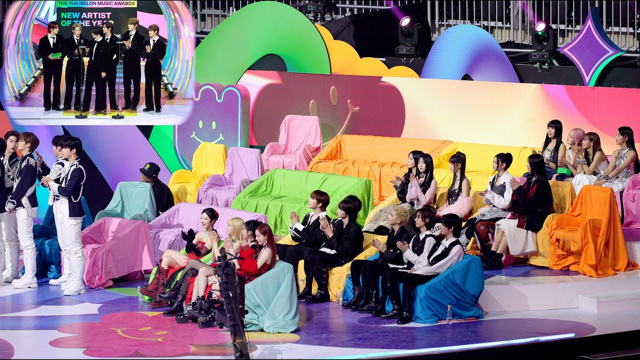 라이즈 (RIIZE) MMA 2023 (올해의 신인상) 수상소감 리액션 (에스파, 뉴진스, 보이넥스트도어, 키스오브라이프) Reaction | 멜론뮤직어워드