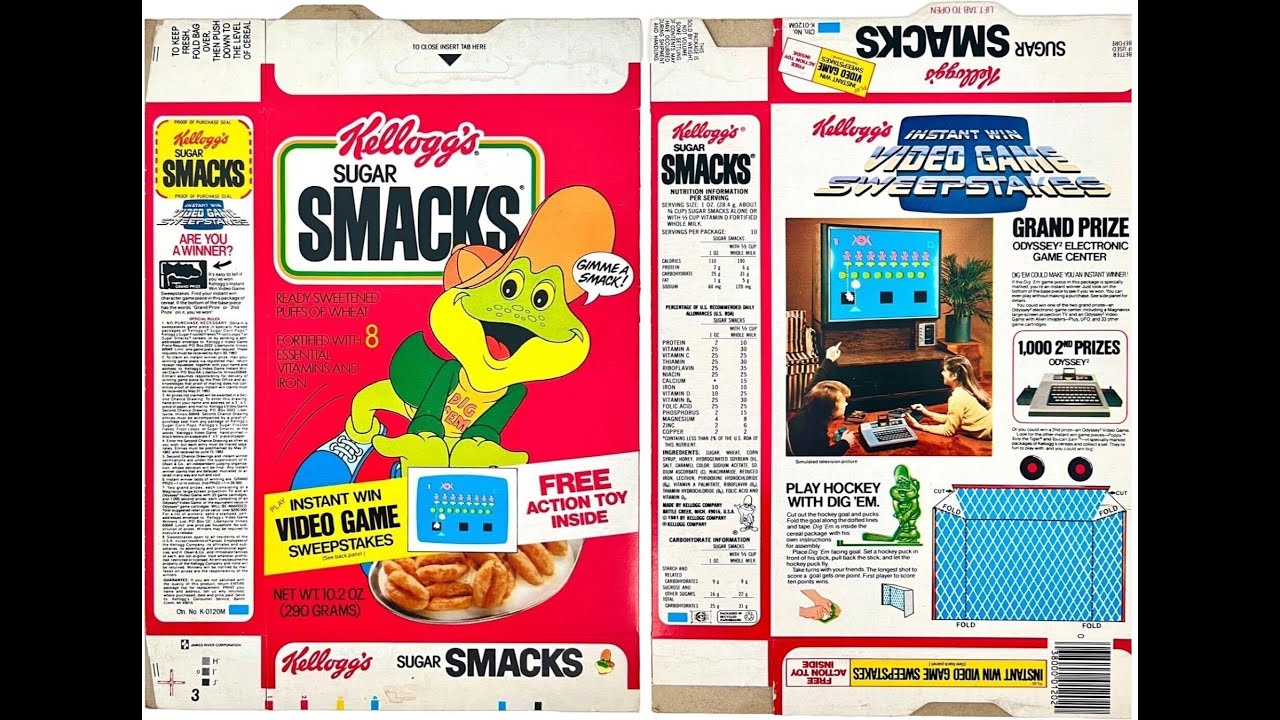 Blast from the Past - 1983 Kellogg's meets Sports & Video Games