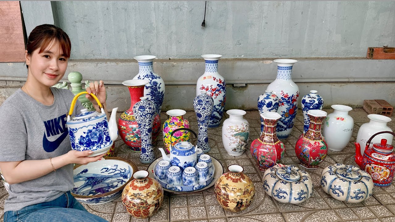 Gốm Tàu Mới/Lưu Kho giá bình dân - Bình Dĩa Chén Đũa - Bao Ship 4/2 Thúy An