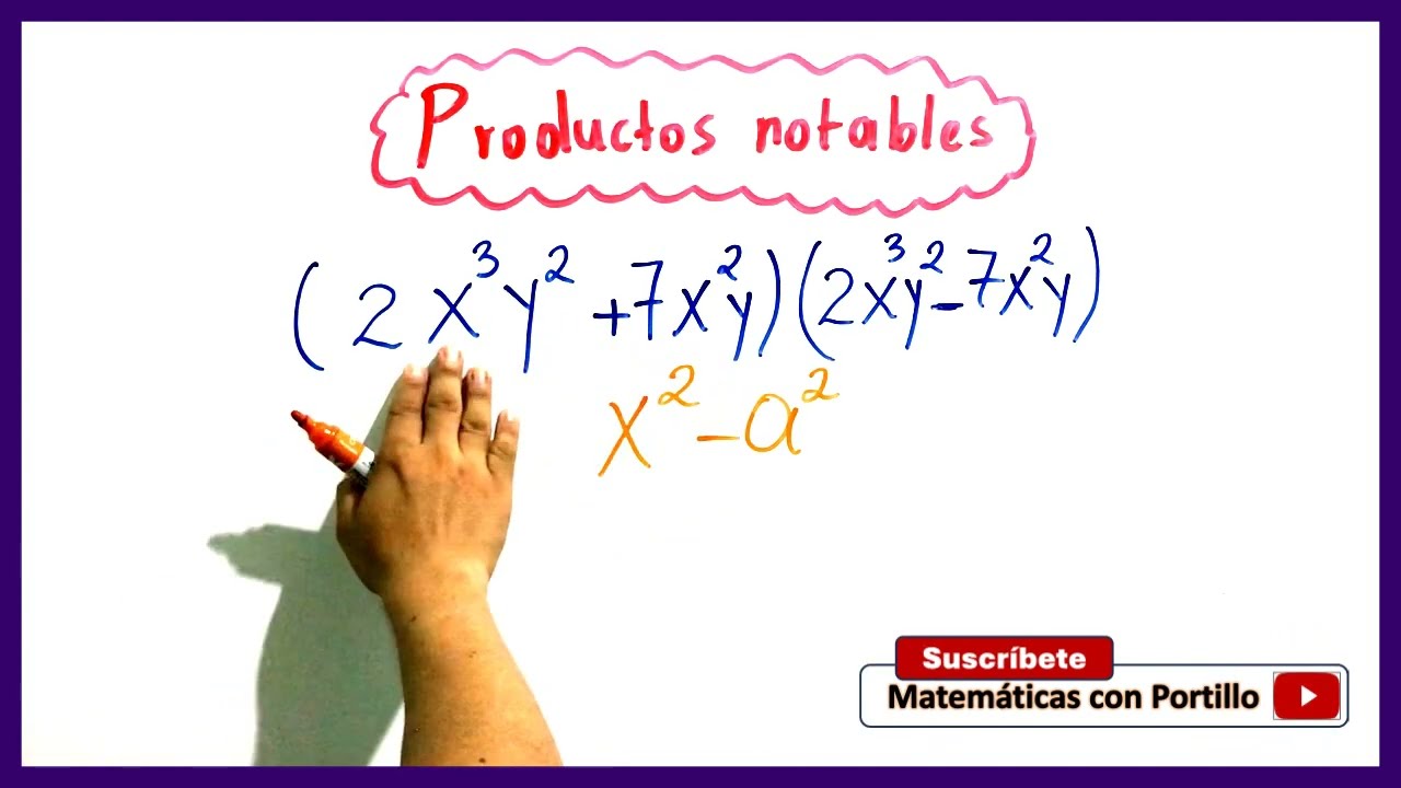 Producto notable  Suma por diferencia  Ejemplo 1