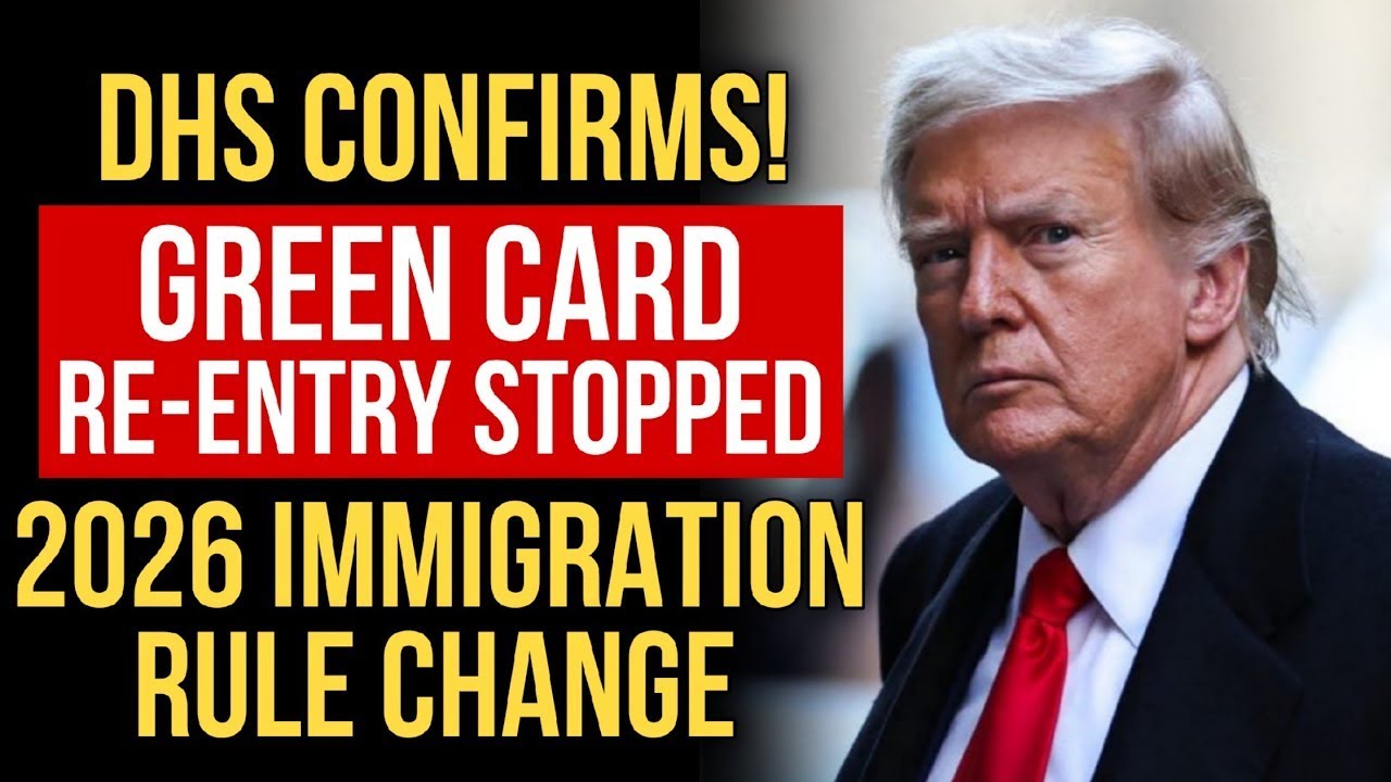 🚫 DHS CONFIRMS Green Card Re-Entry STOPPED! 2026 Immigration Rule Change