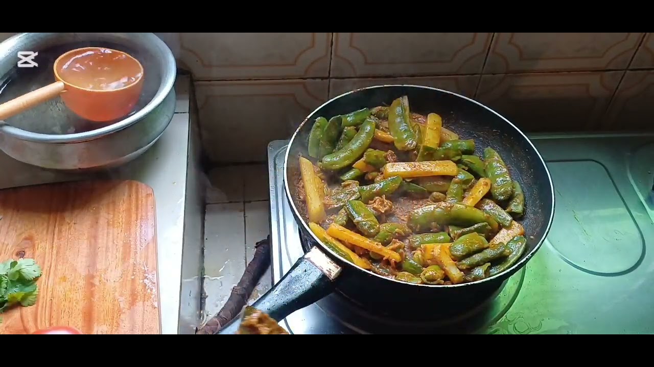 সিম আলু দিয়ে তেলাপিয়া মাছ ভুনা অনেক মজাদার 
