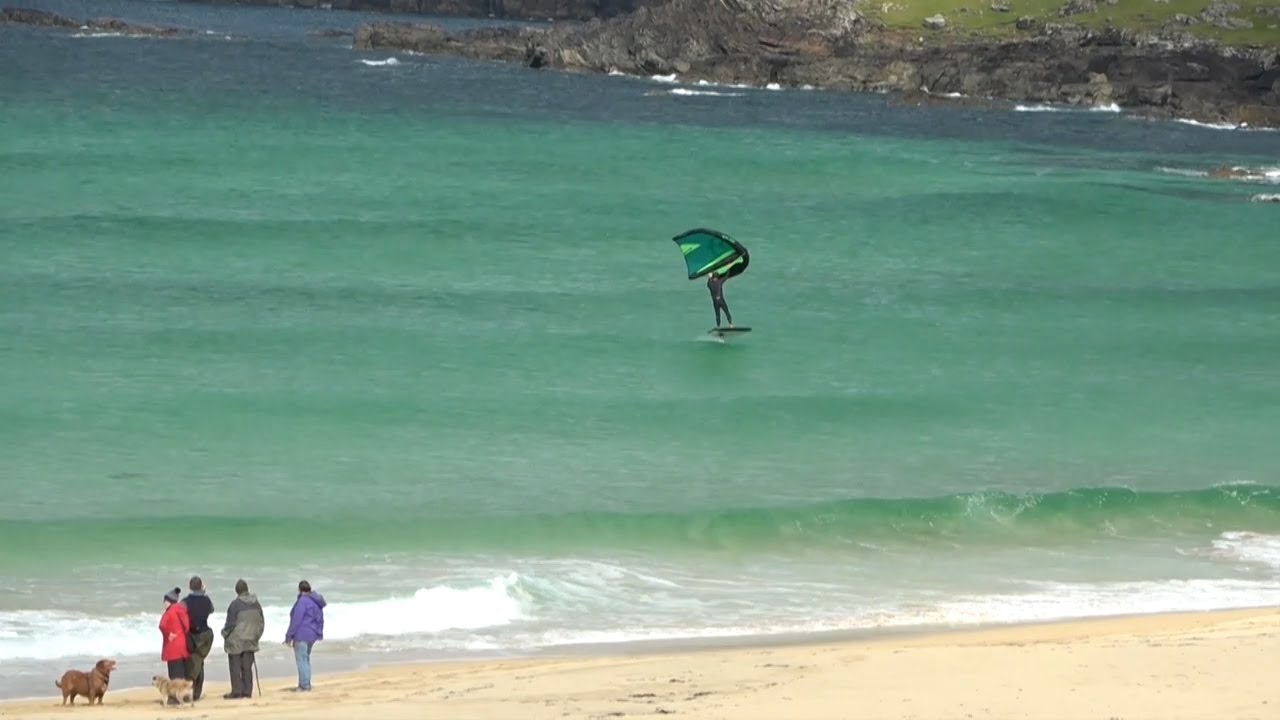 Wing Foiling in Outer Utopia