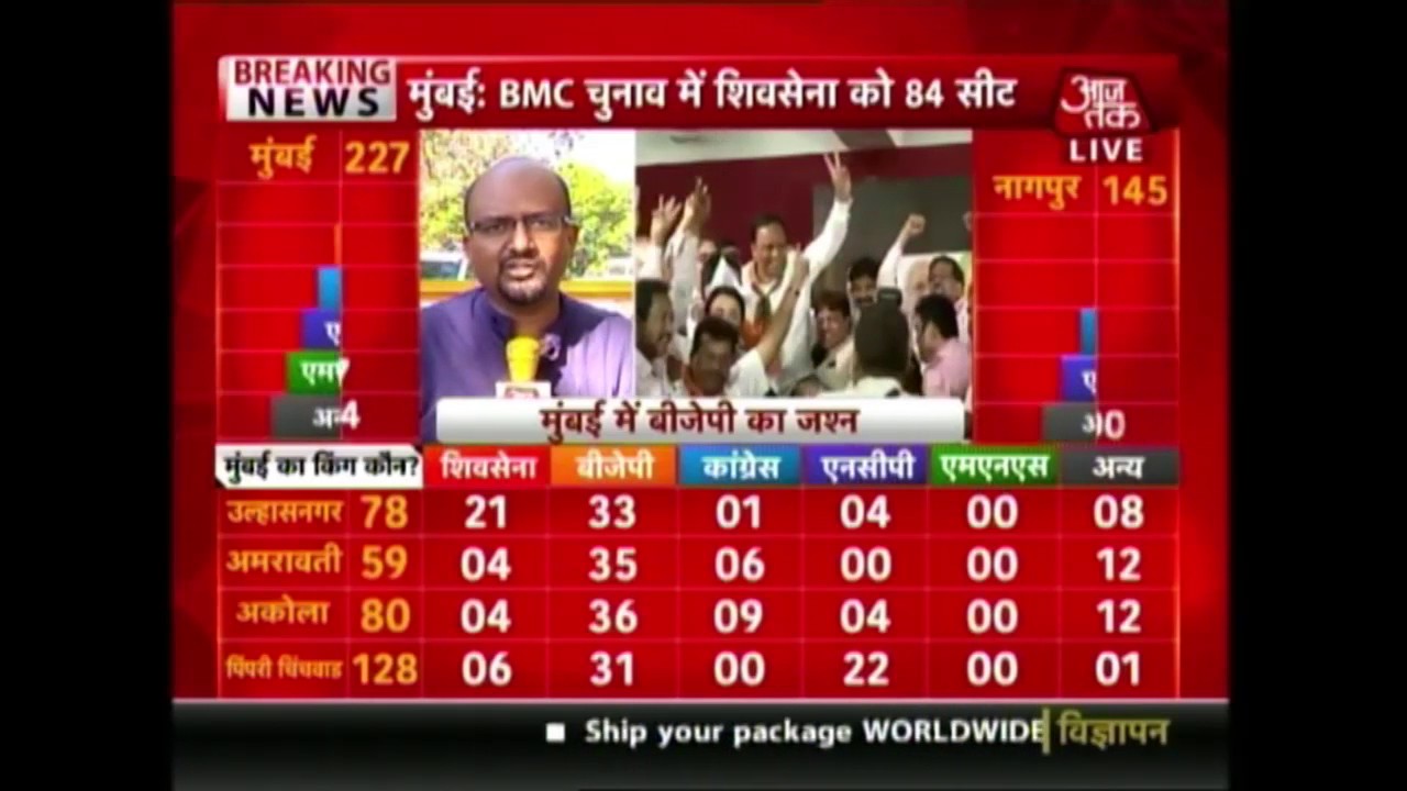 BMC Polls; Shiv Sena Leads With Victory At 84 Seats, BJP At 81