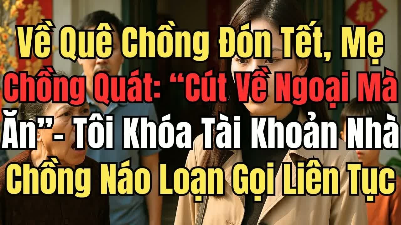 Về quê chồng đón tết, mẹ chồng quát “cắt vợ ngoại mà ăn”, tôi khóa tài khoản, nhà chồng náo loạn k