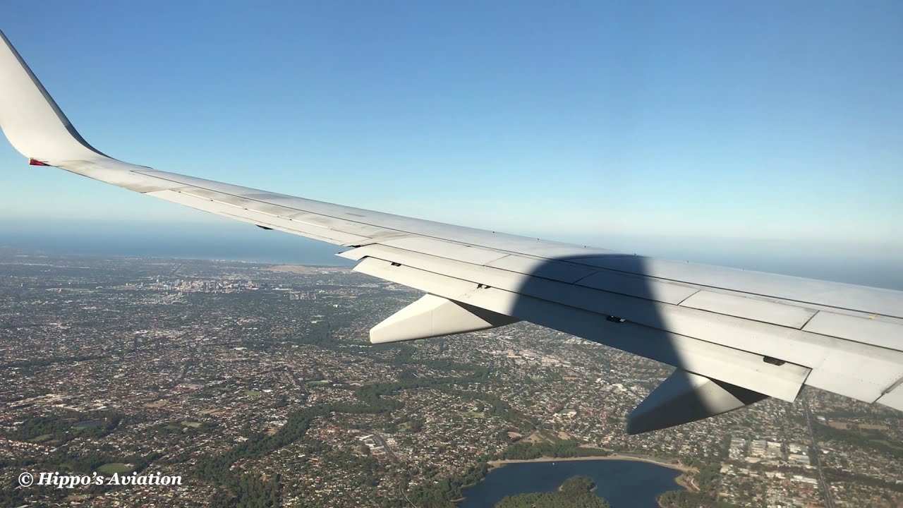 AMAZING VIEWS from Virgin Australia 737 landing at Adelaide