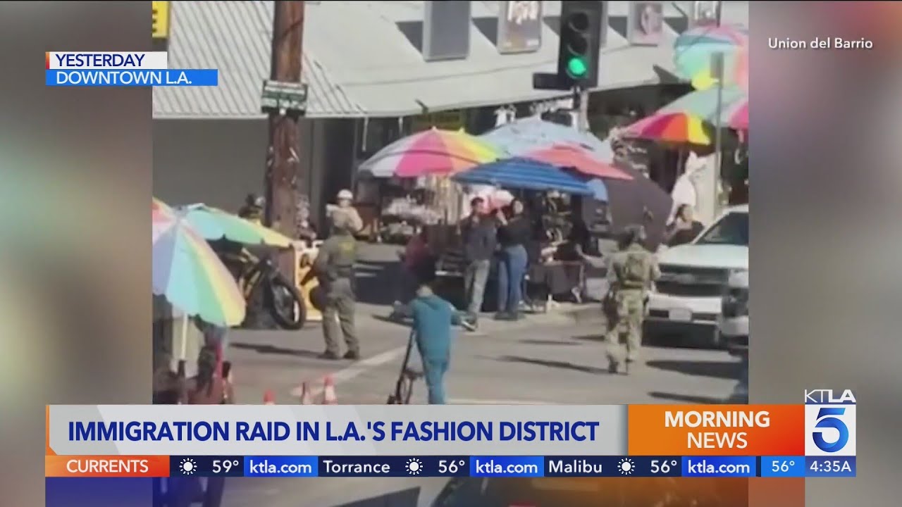 Federal agents storm L.A. Fashion District