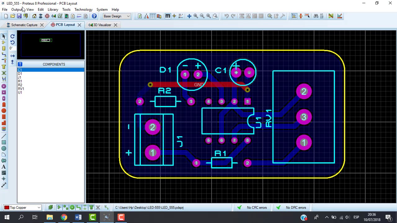 16. Proteus PCB - Generar Archivos PDF y Gerber