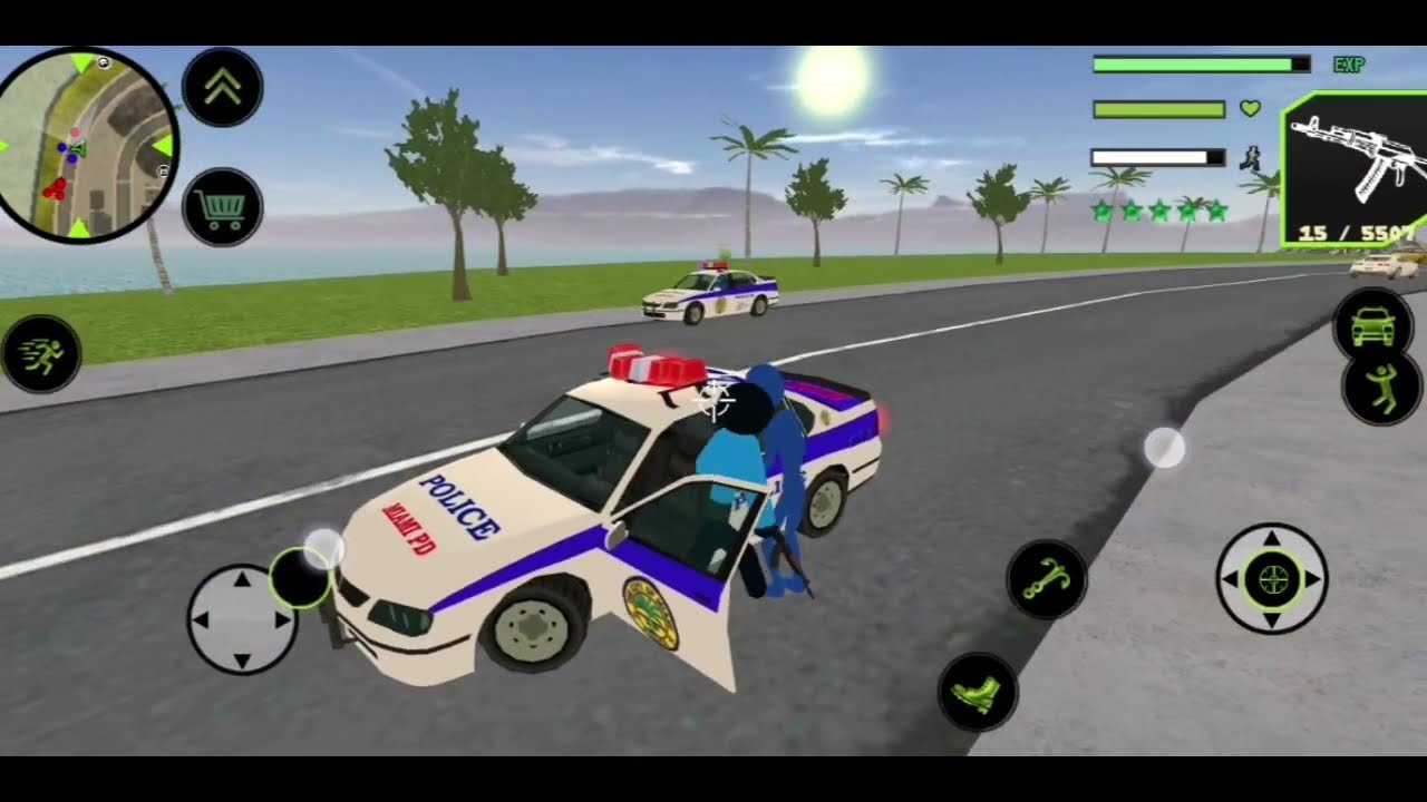 Super Spider Police Officer: Stickman Rope Hero Vice Town Gameplay