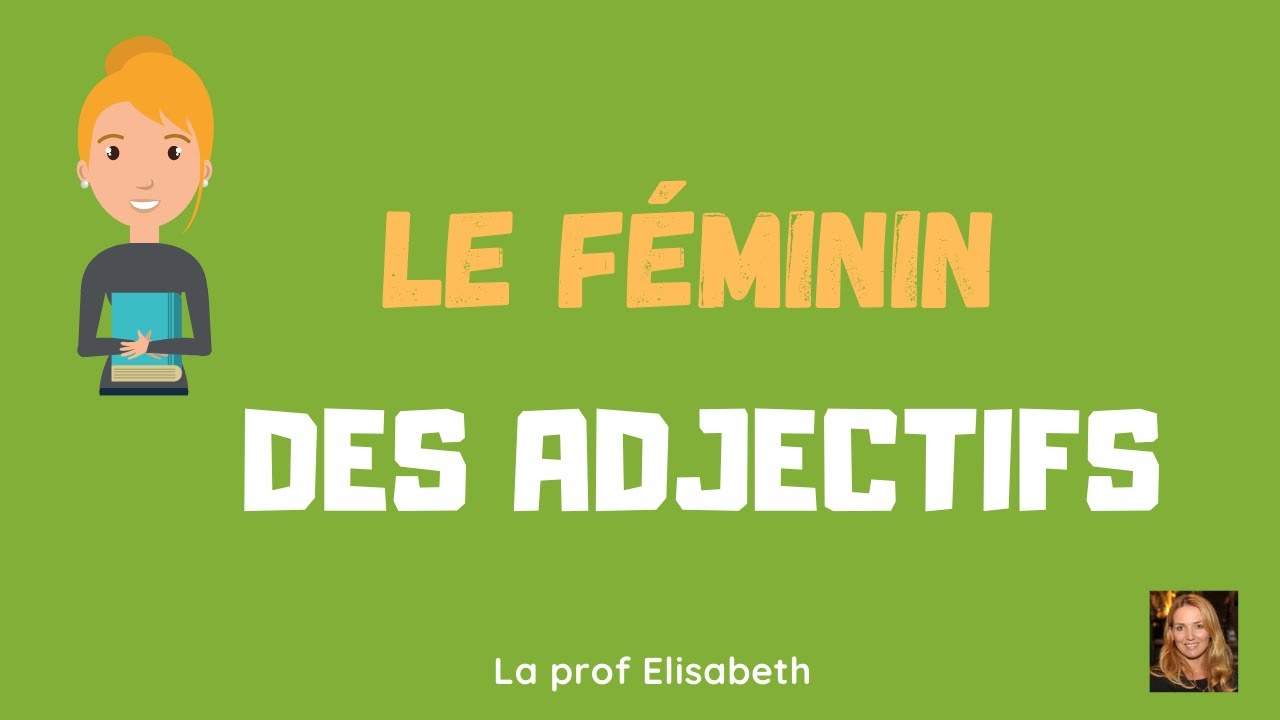 L'accord des adjectifs au féminin en français. Niveau A1 de FLE - English subtitles available 😉