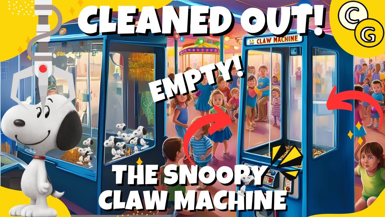 CLEANED OUT THE SNOOPY CLAW MACHINE! | Claw Gamer