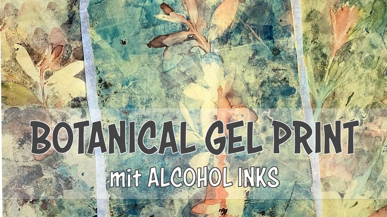 Wie schön ist das denn? Botanical Print mit Alkohol Inks. Step-by-Step