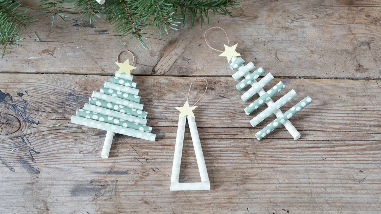 DIY : Christmas trees made from straws by Søstrene Grene