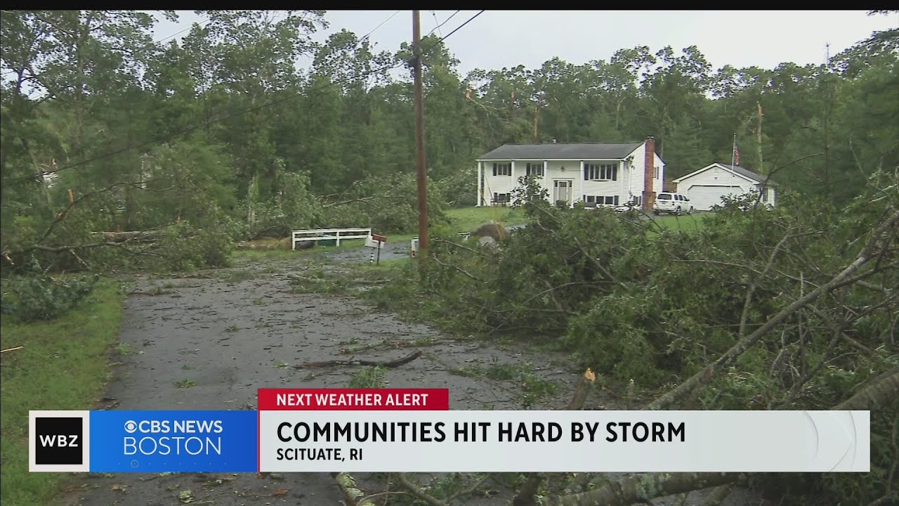 'Debris was flying everywhere,'  Tornado likely caused storm damage in Rhode Island