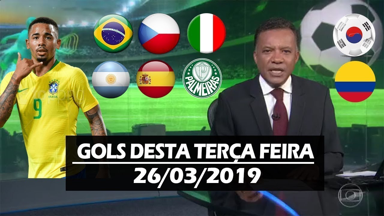 Gols desta ter&ccedil;a feira