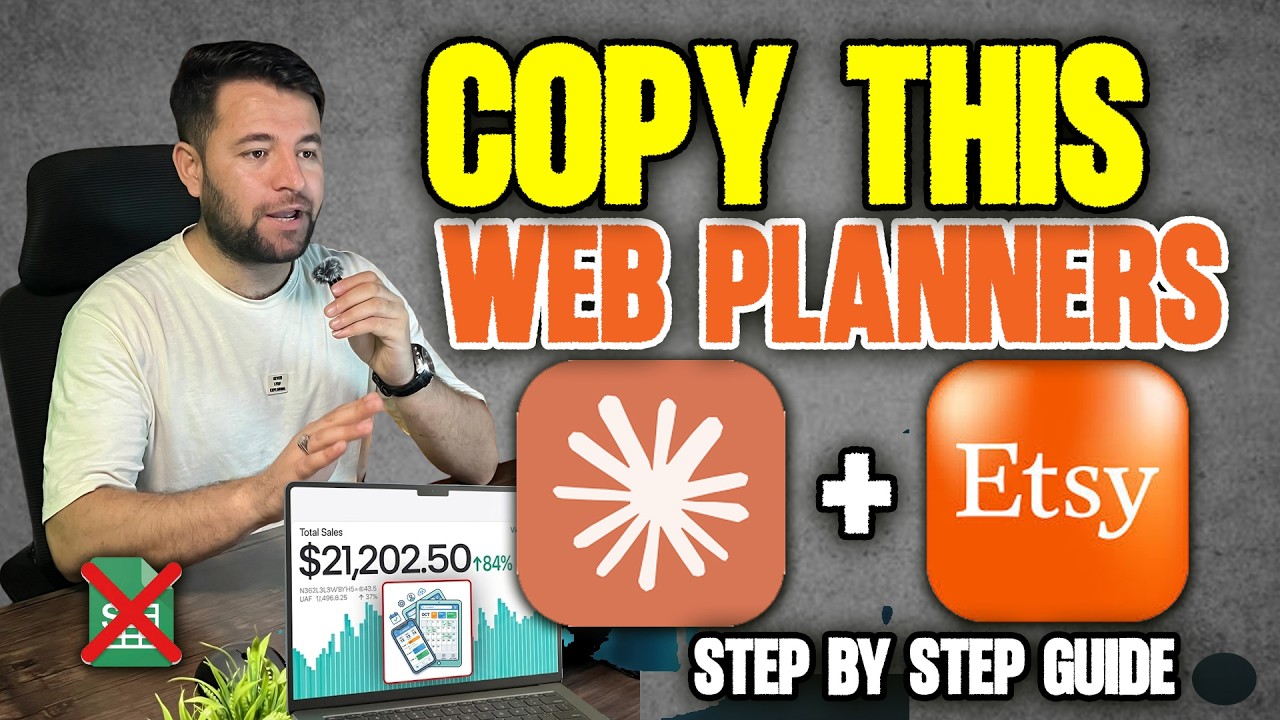 Web App Planners = $1000/Month  | Mini App Digital Products with Claude AI in Seconds | Etsy Guide