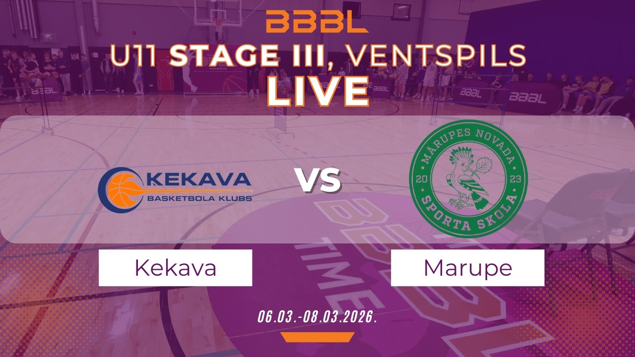 BK Ķekava 2015 vs Mārupes NSS Green 2015 | BBBL U11 | Stage III
