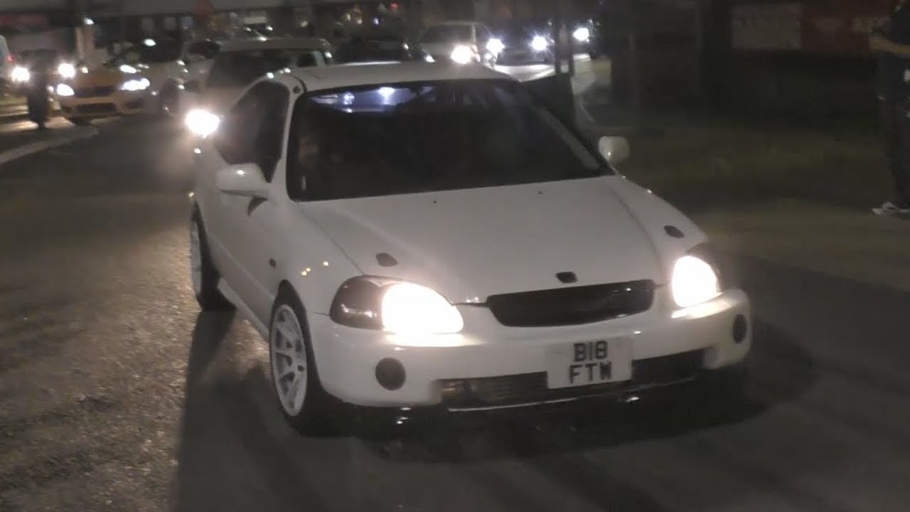 Honda Civic Coupe B18 TURBO- EPIC Sounds!