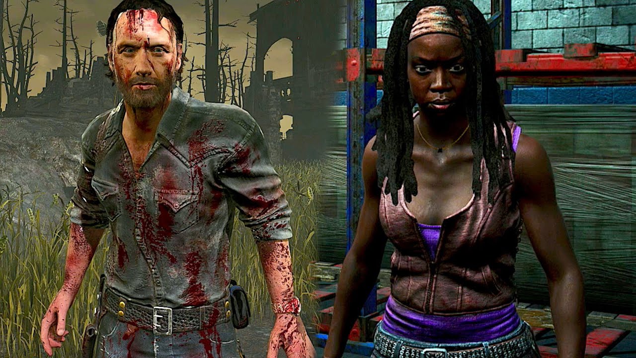 Dead by Daylight x Walking Dead: Rick & Michonne Adept Builds (No Commentary)